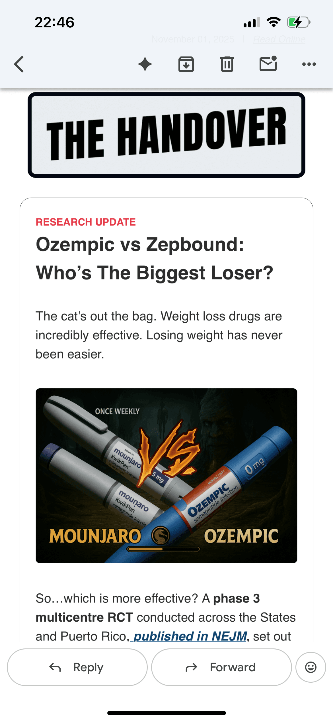 The Handover full article view